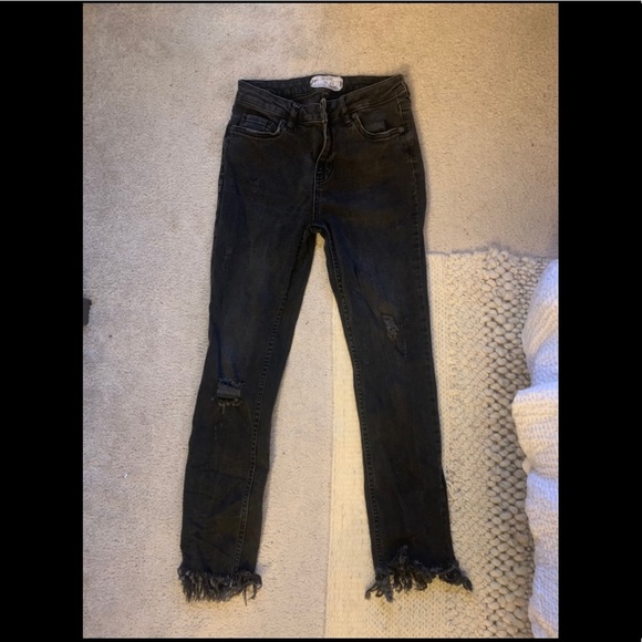 Grey/Black Free People Jeans